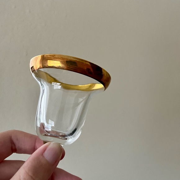 2 Studio Nova Gold Rimmed Candlestick Holders - Picture 7 of 10